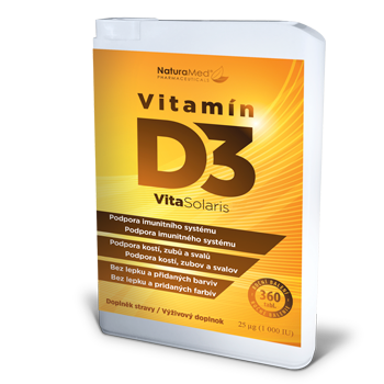 Vitamín D3 VitaSolaris Roční balení